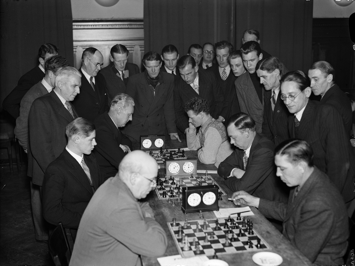 Schacktävling, Uppsala 1945