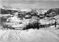 Mot Tuv i Hemsedal. Kortet vart sendt i 1912. Frimerket: 5 ø