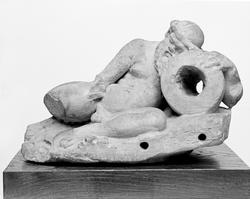 Fontenefigur av en Silen [Skulptur]