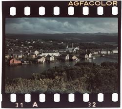 Utsikt over Levangers bryggerekke