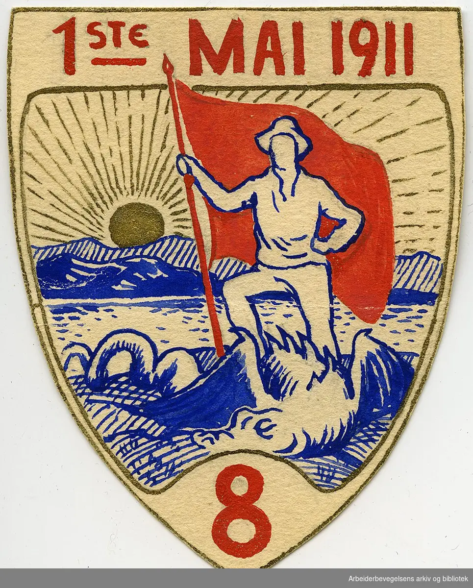 Arbeiderpartiets 1. mai-merke fra 1911