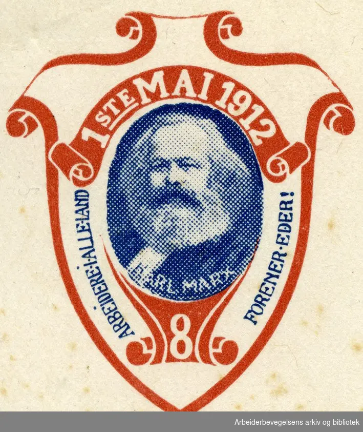 Arbeiderpartiets 1. mai-merke fra 1912