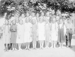 Klassebilde. Lillehammer folkesskole 1925.