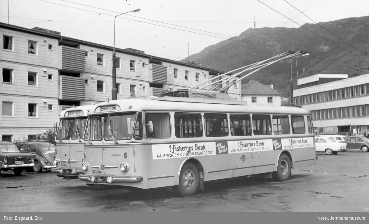 Trolleybusser fabrikat Skoda i Bergen