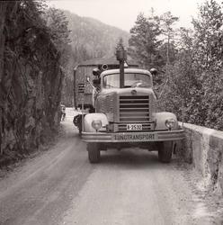 Vannkraftutbygging, transport mellom Åmot og Dalen.