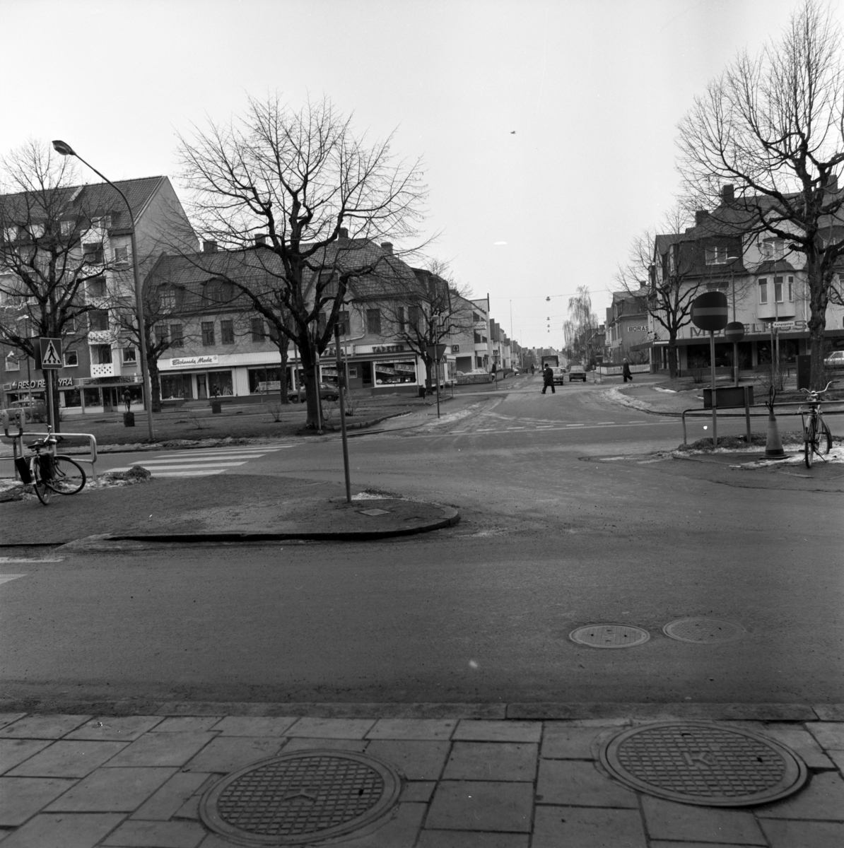 Del av Huskvarna centrum den 28 februari 1978.