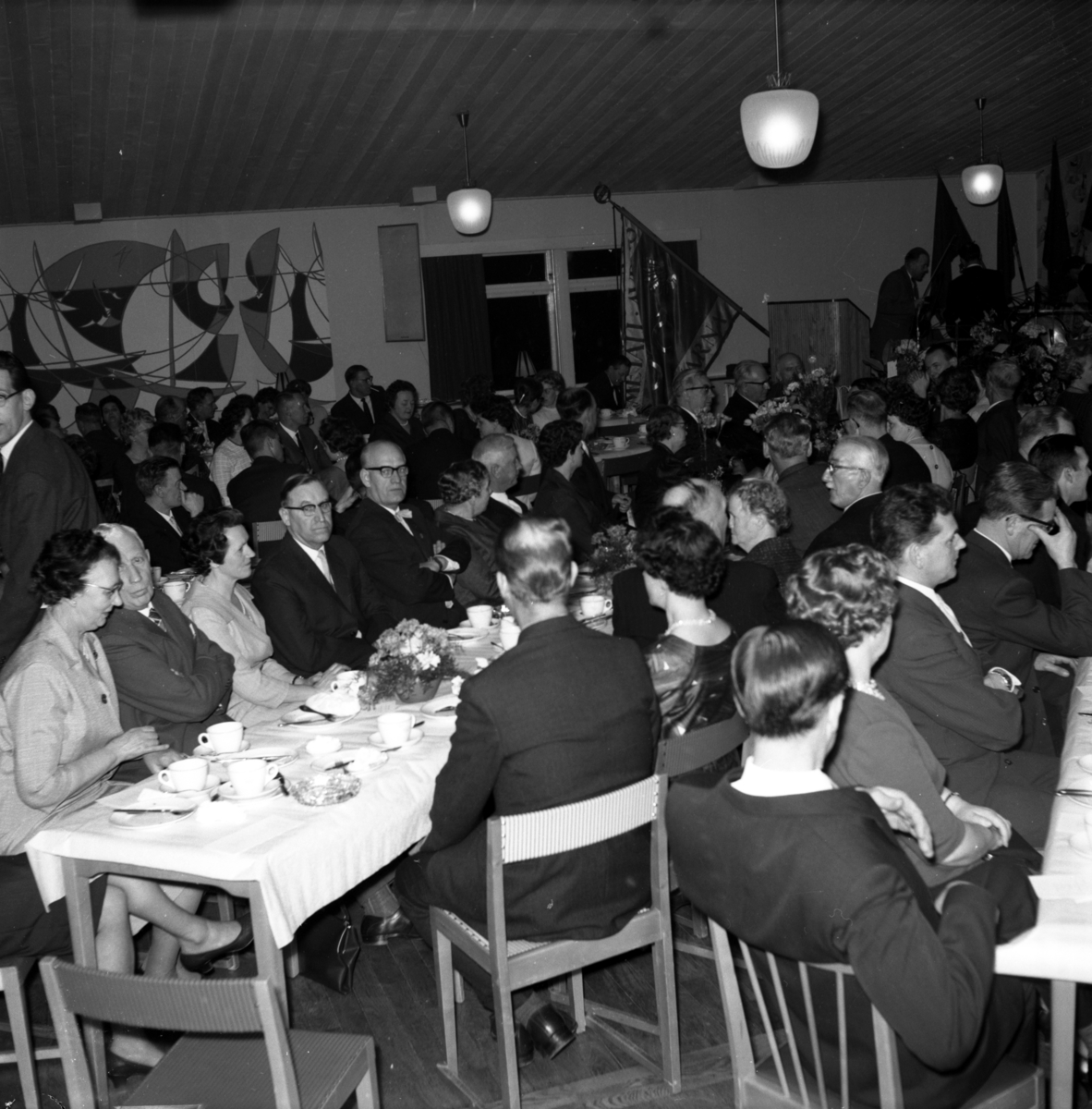 Metalls, avd 115, jubileumsfest i Huskvarna Folkets Park den 10 april 1962.