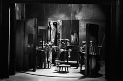 Nationaltheateret. "Spöksonaten" scenemodell. 3/9-72