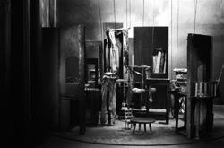 Nationaltheateret. "Spöksonaten" scenemodell. 3/9-72