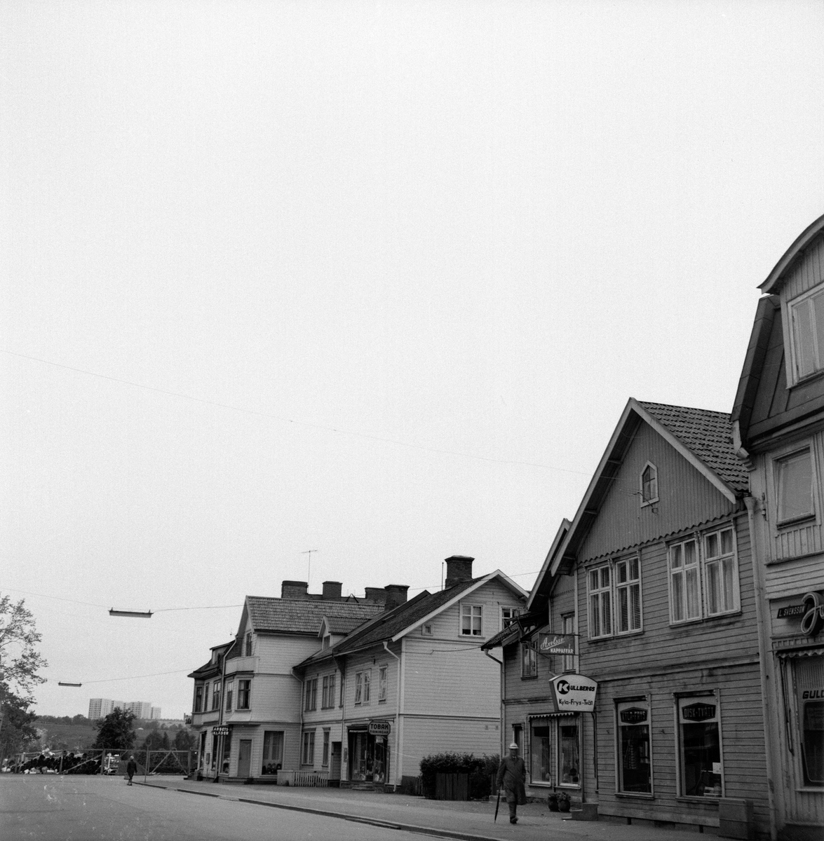 Utmed Rosenborgsgatan i Huskvarna ligger olika små butiker.