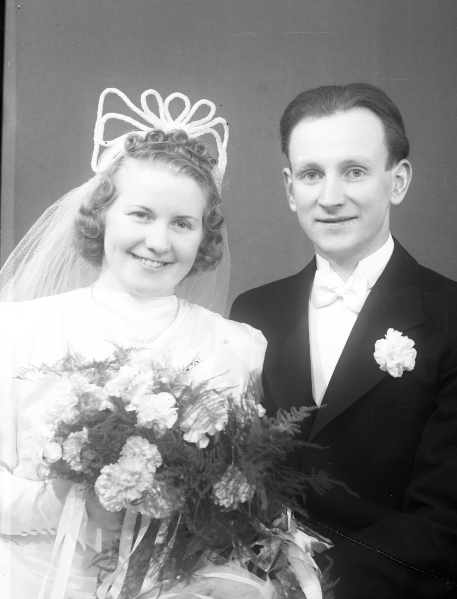 Brudebilde av Ingrid Rese Bratland og Arne Bratland.