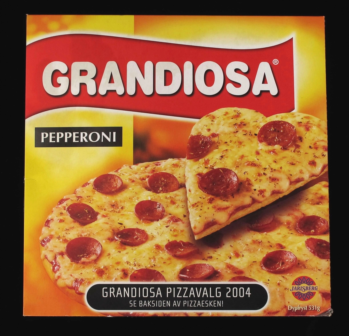 Pizza med ost og pepperonipølse