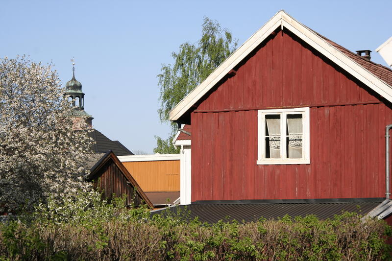 Bakgård i Kongsberg