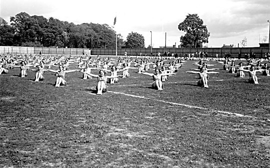 Gymnastikfesten 3 juni 1934 på Arosvallen i Västerås.