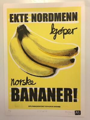 Norske bananer, Andreas Brekke, Silketrykk, 30x42cm kr 1000,- (Foto/Photo)