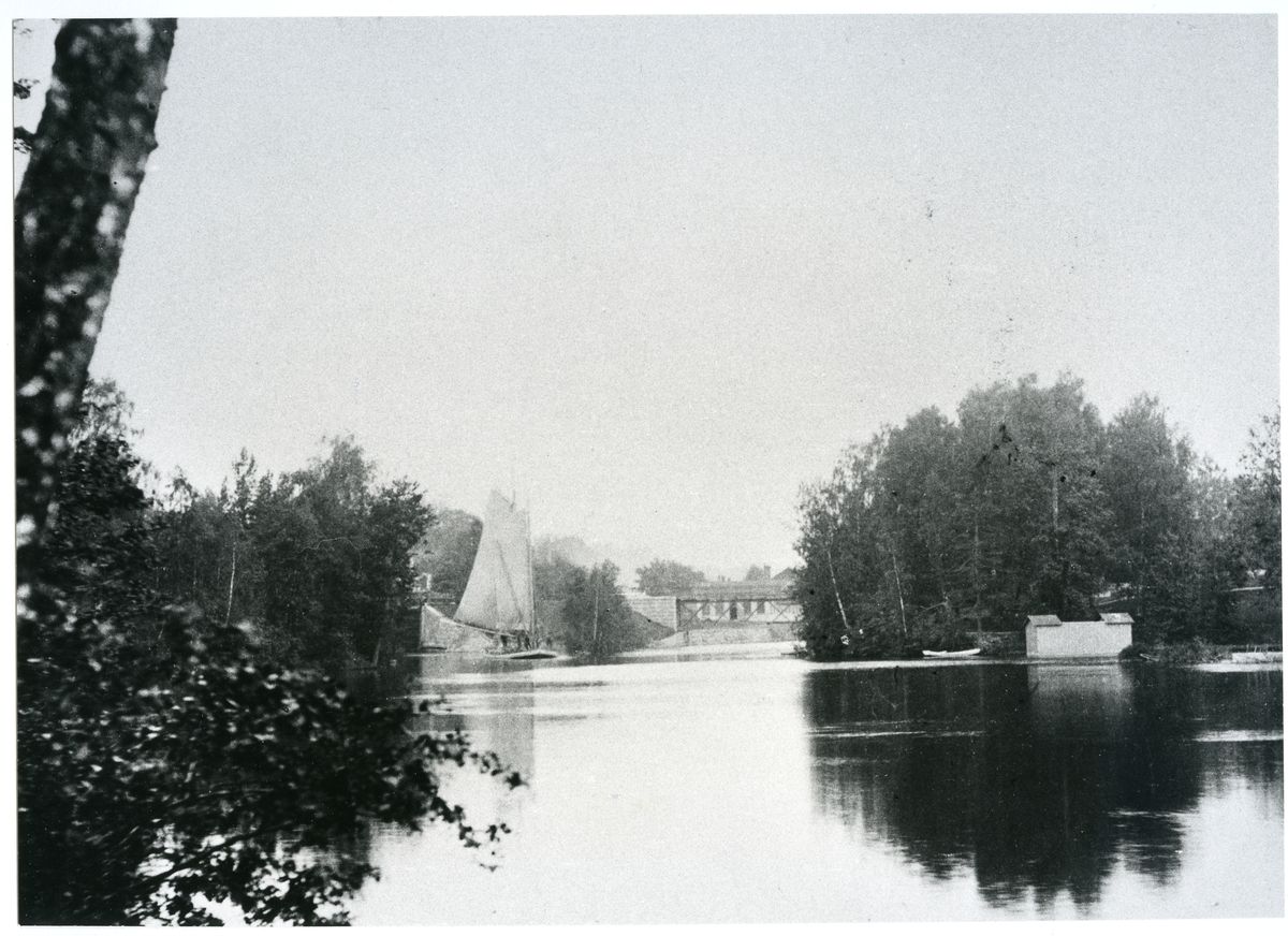Västanfors sn, Fagersta kn, Strömsholms kanal.
Strömsholms kanal, 1890-talet.