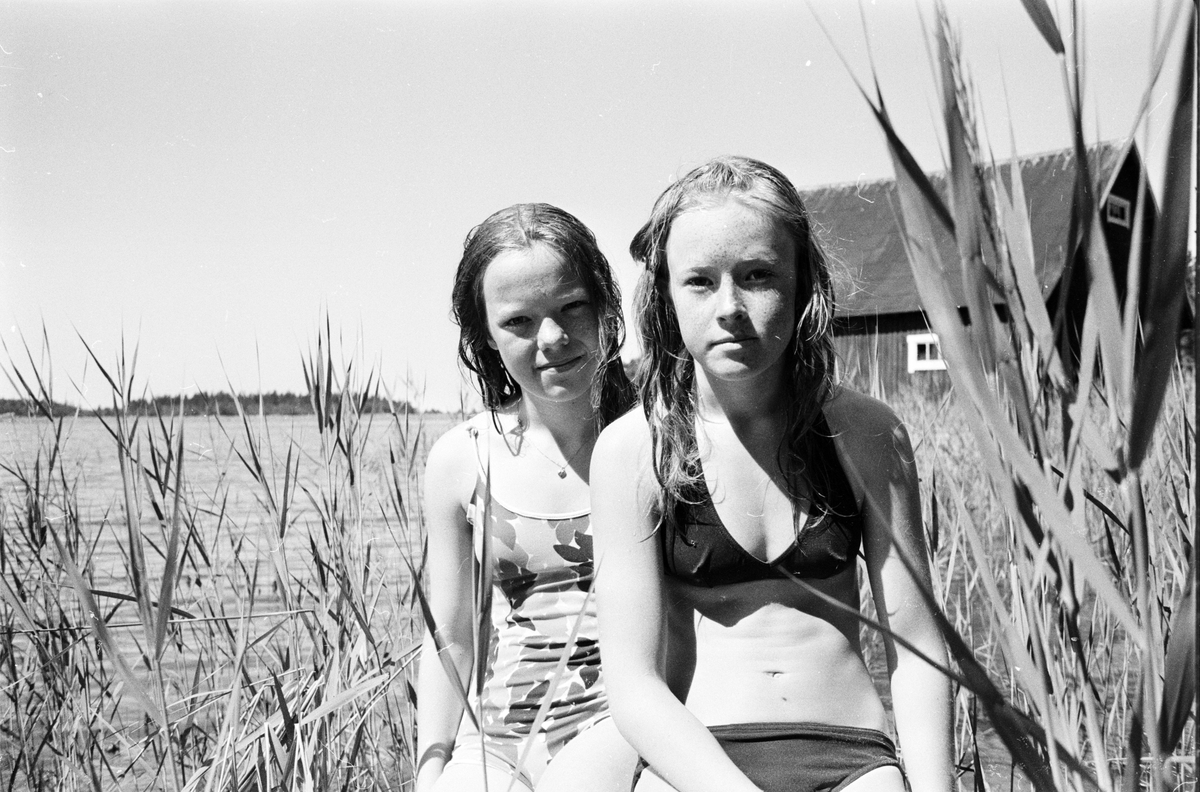 Simavslutning, Fagerviken, Hållnäs socken, Uppland, juli 1972