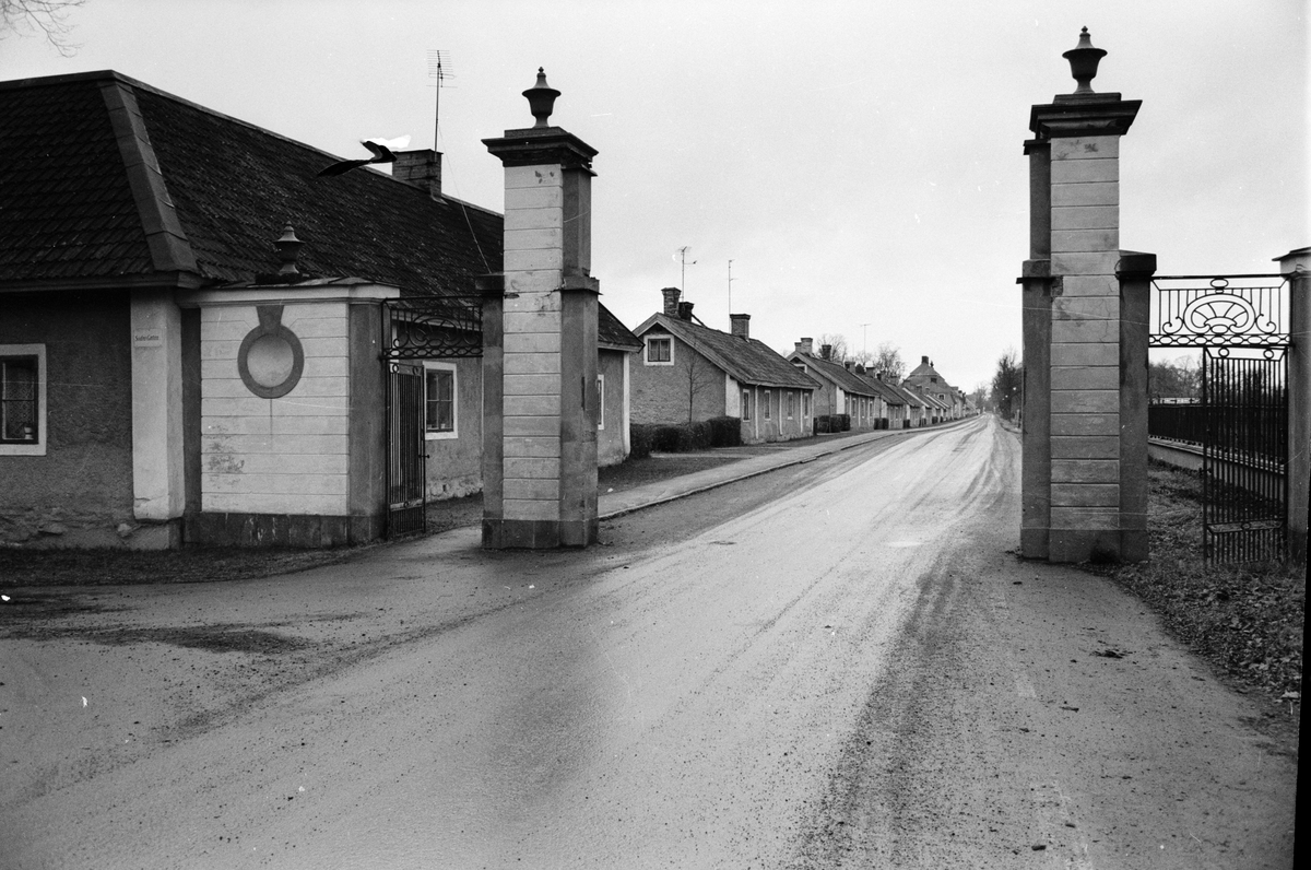 Grindstolpar, Lövstabruk, Österlövsta socken, Uppland, 1972