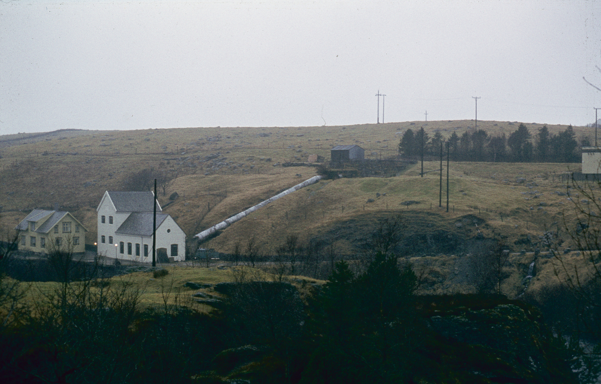 Fotland kraftverk. Kraftstasjon.