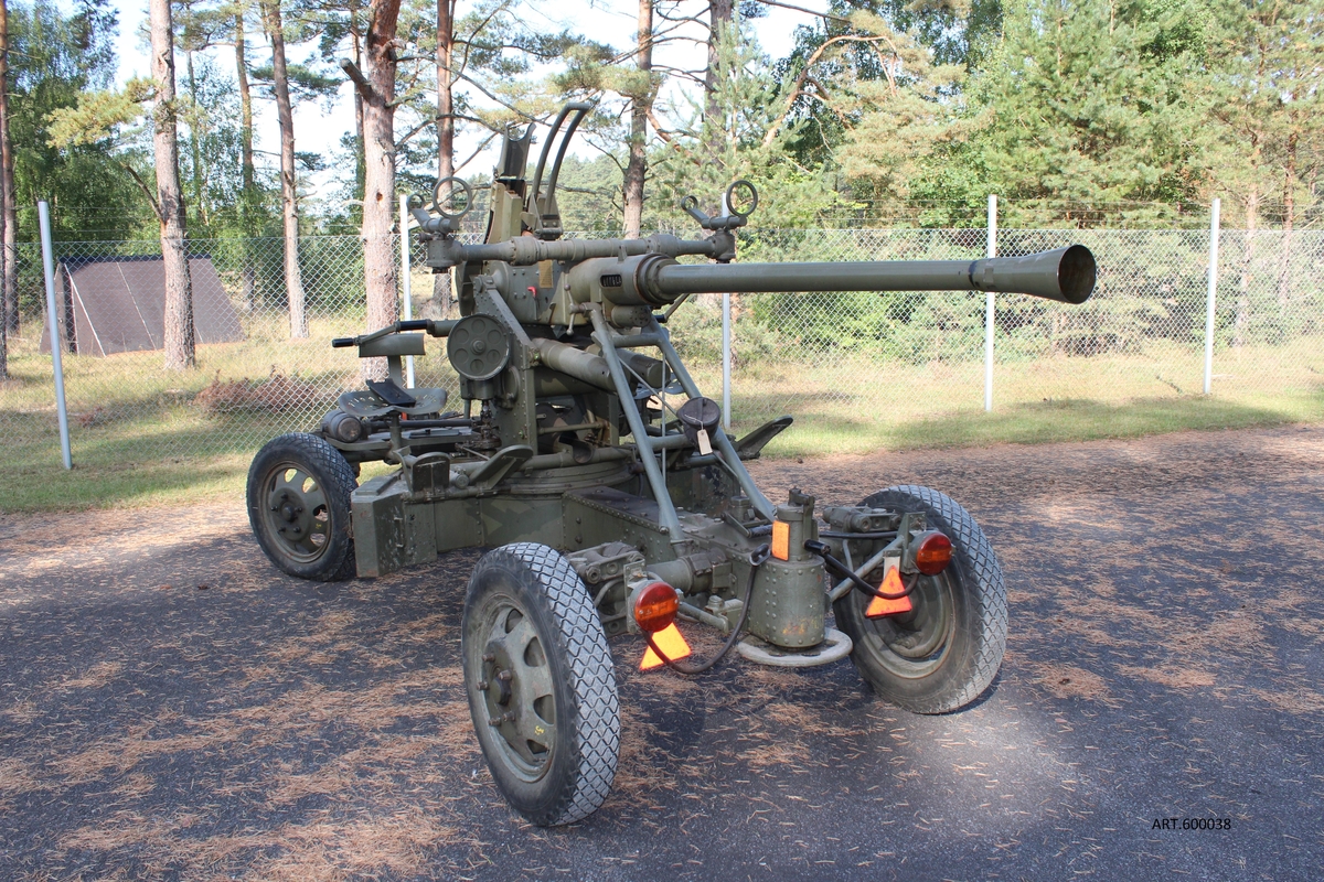 40 mm luftvärnsautomatkanon m/1936 - Artillerimuseet / DigitaltMuseum