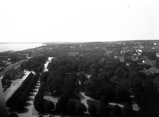 Utsikt från Aseatornet i Västerås.