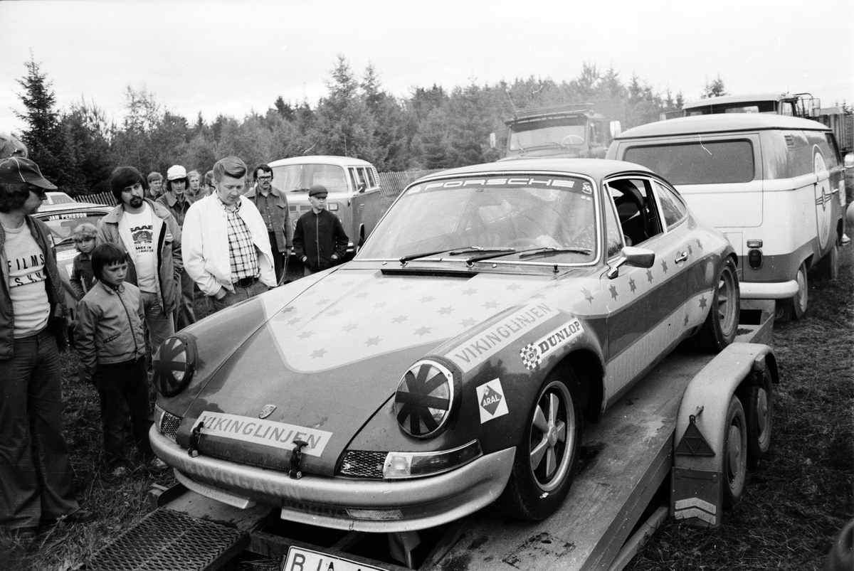 Ny rallycrossbana i Vendel, Uppland 1973