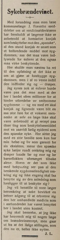 Indlandsposten 04. november 1918