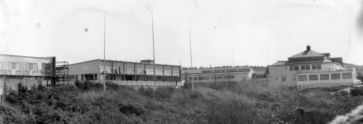 Söndrums sn, Tylösand. Tylöhus. Återuppförandet efter branden i september 1952.