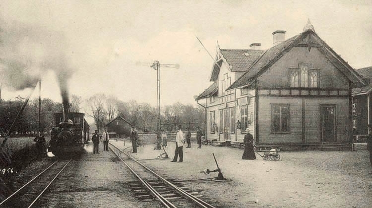 Jönköping-Gripenbergs järnvägen vid Lyckås gård i Skärstad.