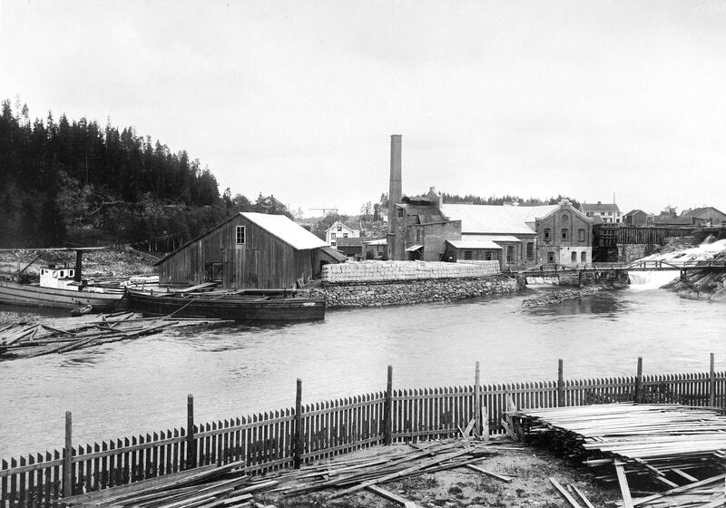 Tresliperiet på Ørje ca 1910, Foto J.B. Söderholm (Foto/Photo)