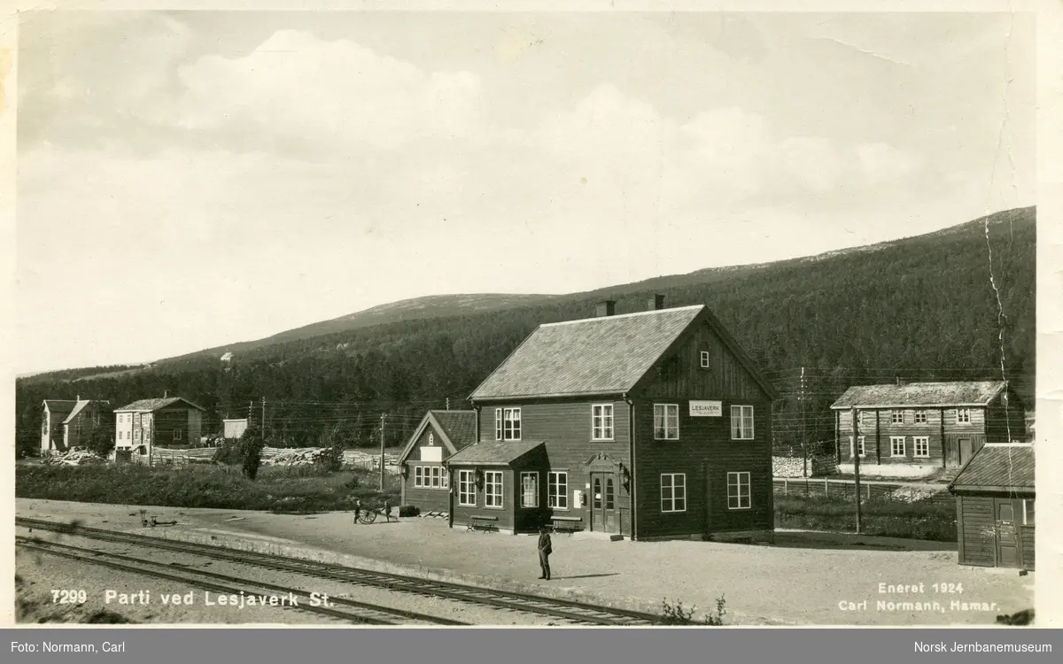 Lesjaverk stasjon på Raumabanen