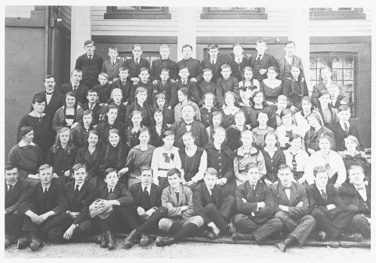 Middelskolens klasser, 1918.