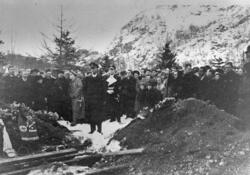 Begravelse av de falne på Altmark, 20. februar 1940.