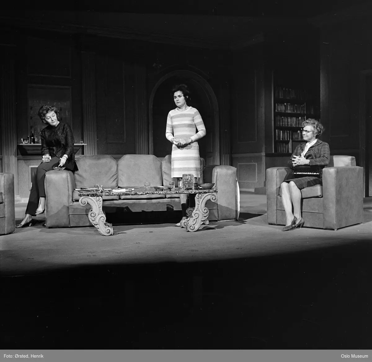 Nationaltheatret, sceneprøve, "Balansegang" av Edward Albee, skuespillere