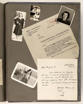 Albumet til Sissel Lie, gift Fosse og seinere Bratz. Arbeiderbevegelsens arkiv og bibliotek (Foto/Photo)