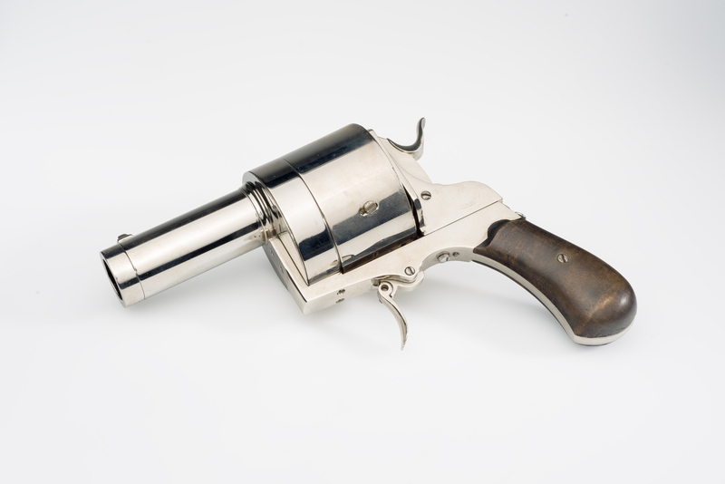 Le Photo-Revolver de Poche designet av Albert Posso for Enjalbert ca. 1882.