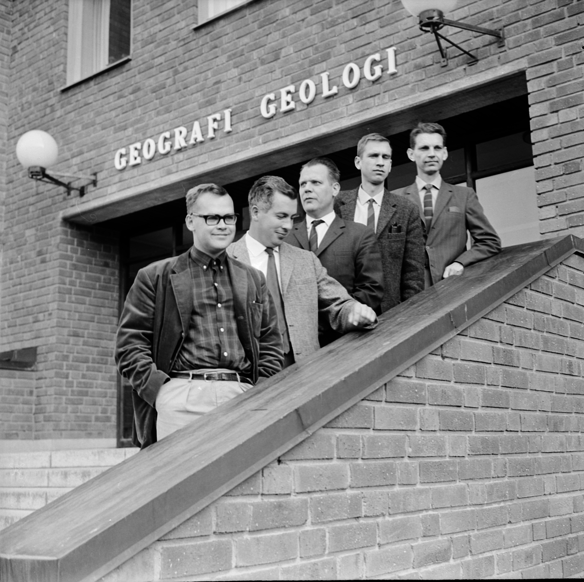 Kvartärgeologiska institutionen, forskare som deltog i INQUA-kongressen, Uppsala 1962