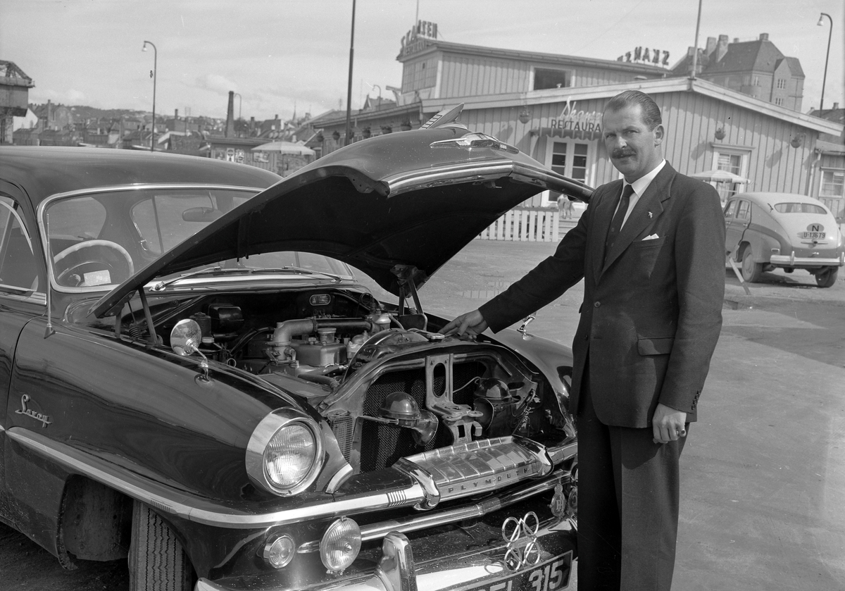 Engelsk Perkins Dieselmotor i en Plymouth