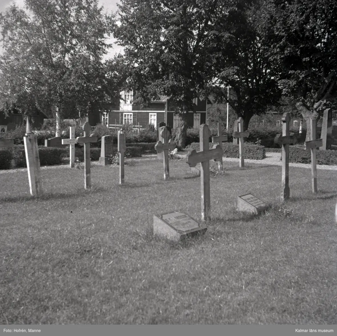 Gravvårdar på Vena kyrkas kyrkogård.