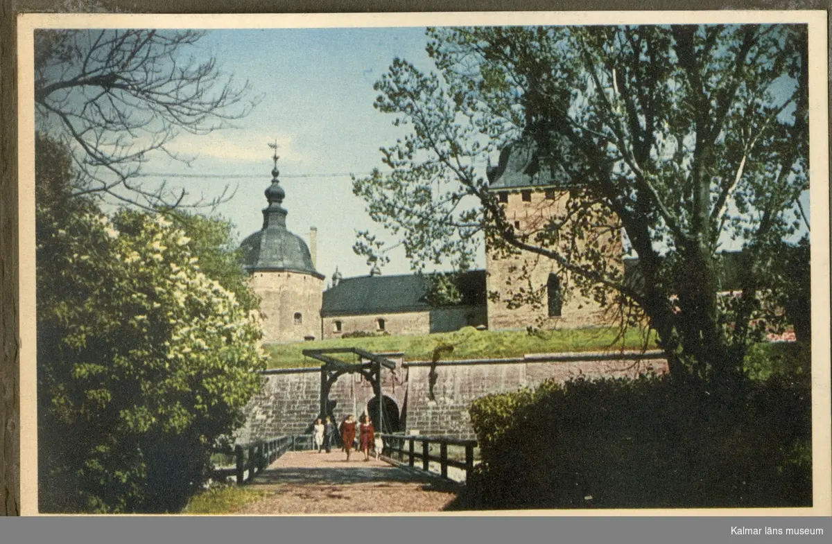 Exteriörbild av Kalmar slott, vindbryggan.