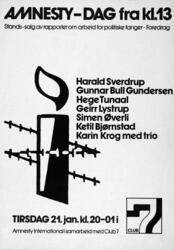 Amnesty-dag på Club 7. Harald Sverdrup, Gunnar Bull Gunderse