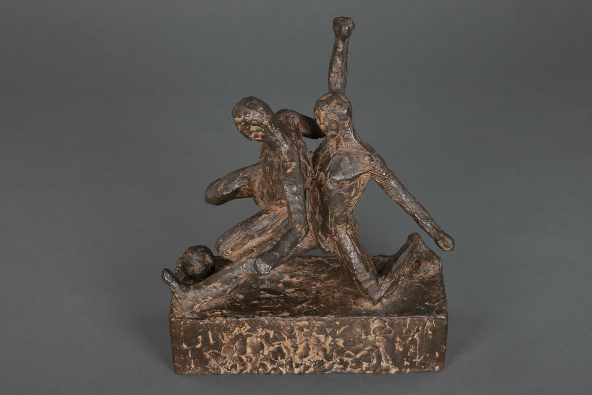 Fodboldspillere [Bronseskulptur]