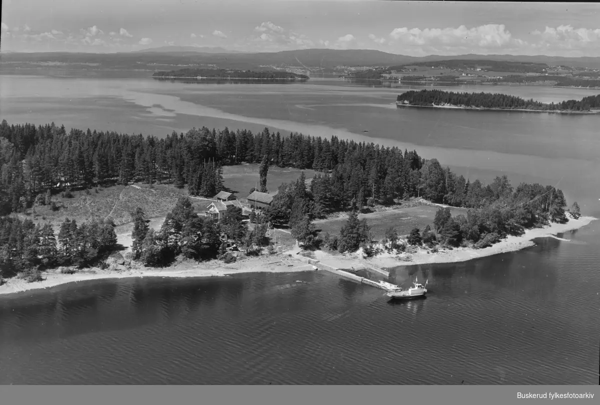 Øya Utøya. Utøya er en øy i Tyrifjorden i Hole kommune i Viken som eies av Arbeidernes ungdomsfylking (AUF). Øya er på 120 dekar og ligger cirka 550 meter fra fastlandet, utenfor Utstranda. 22. juli 2011 gjennomførte Anders Behring Breivik, utkledd som politimann, en massakre på øya.