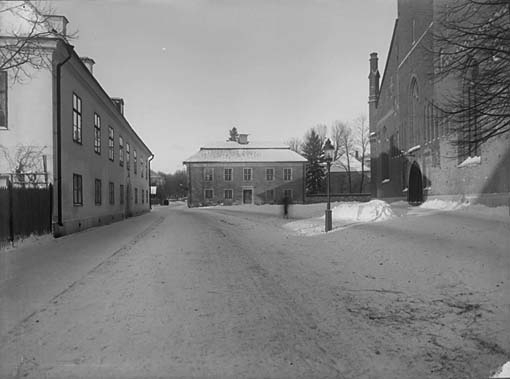 Västra Kyrkogatan med Domkyrkoplatsen, Västerås.