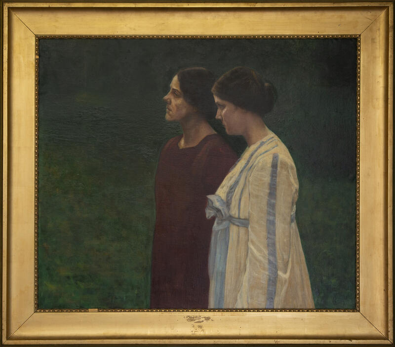 Gabriel Kielland, To unge kvinner i en have, 1903. (Foto/Photo)