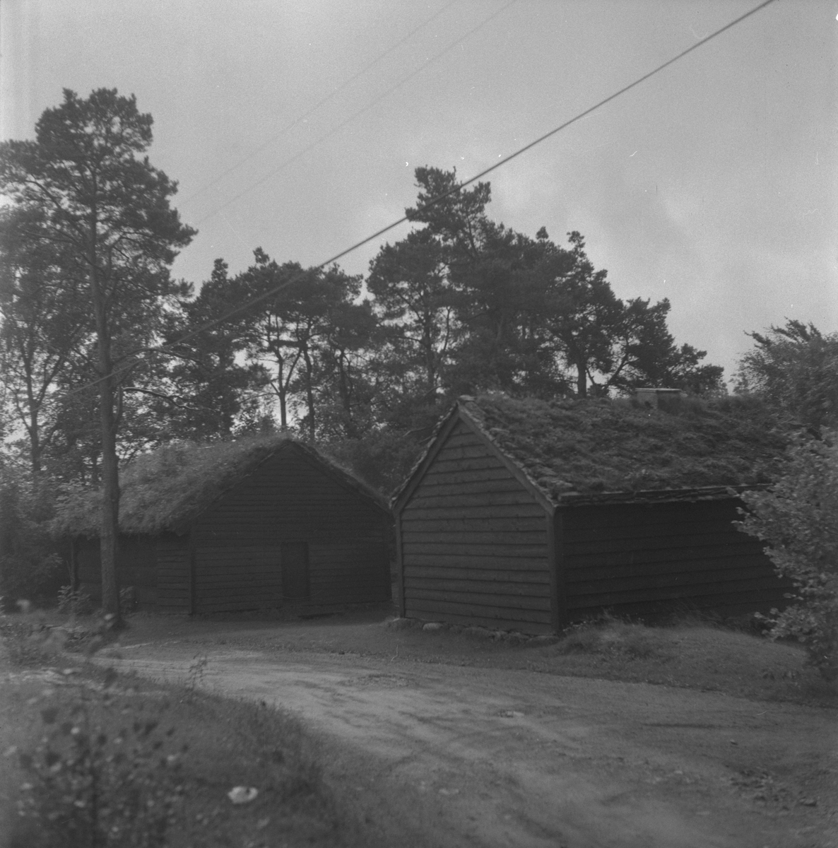 Museumstunet til Sunnhordland Folkemuseum i Leirvik på Stord, 1980.