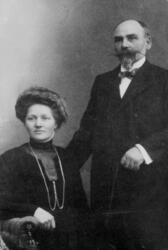 Skolestyre-formann 1891. Richard Reinholdtsen og fru Hilda R