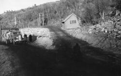 Lastebil med "Bucyrus" på planet ved Ørnevannet, 10/10-1937.