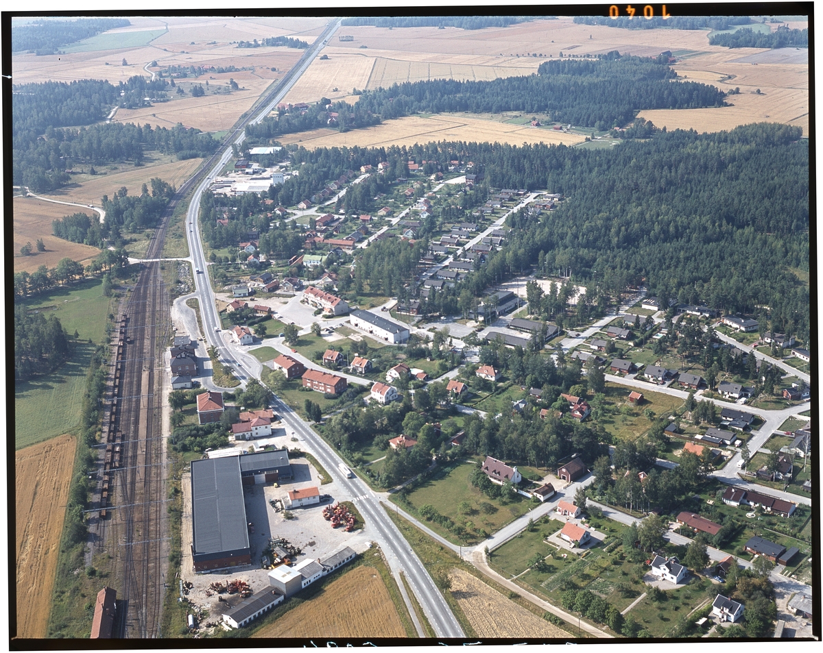 Flygfoto över Valskog. Västmanlands läns museum / DigitaltMuseum
