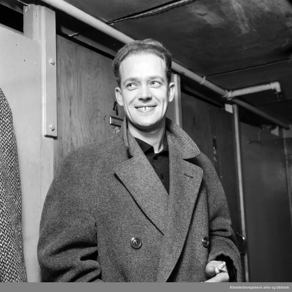 Sangeren Oddvar Sanne i The Monn Keys. November 1960
